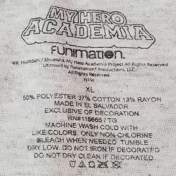 Funmation My Hero Academia Shoto Todoroki Ice Anime Short Sleeve T-Shirt XL - Picture 4 of 5